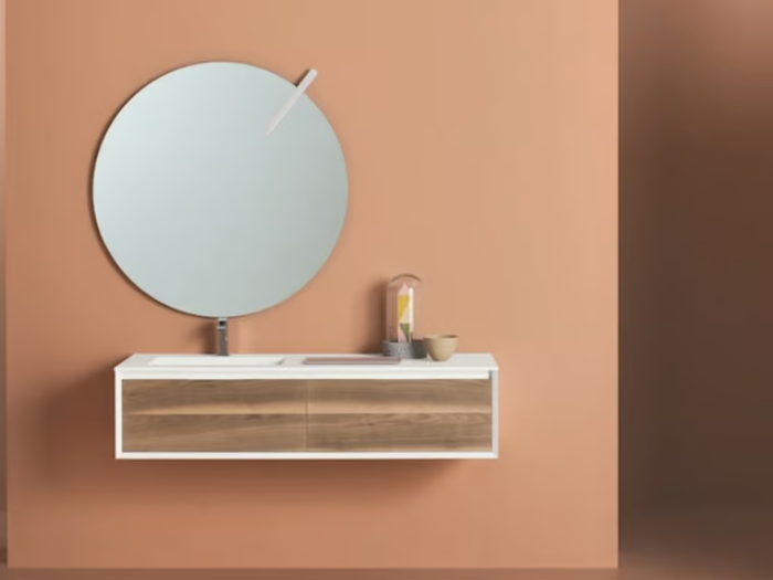 MATERIA VIP 06 - Wall-mounted vanity unit with drawers _ Arbi Arredobagno